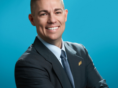Vice President Tom Matthews posing for a photo